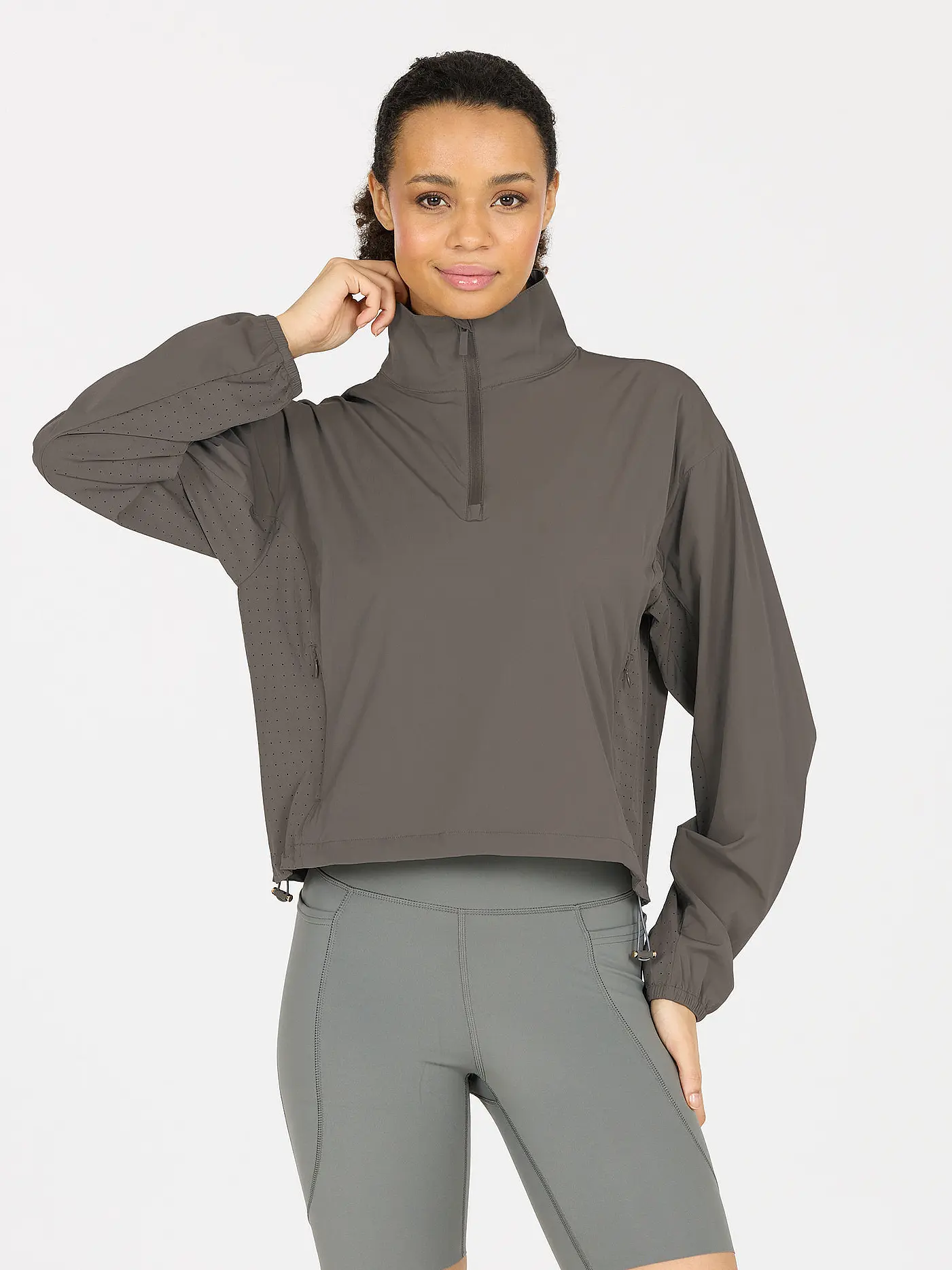 ATHLECIA | Damen Sweater Sharma 1/2 Zip | olive