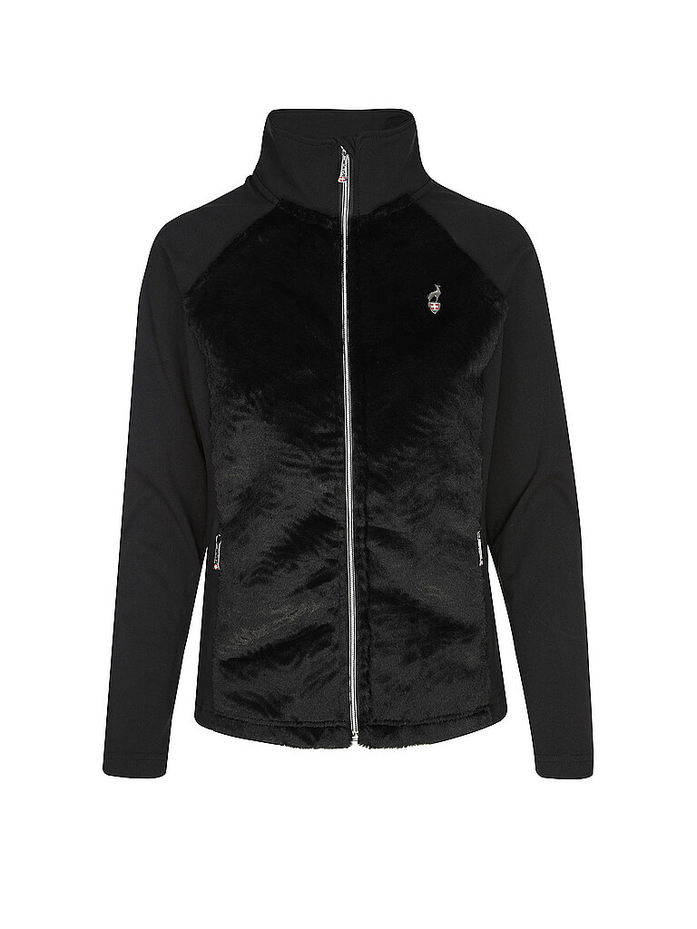 AULP Damen Fleecejacke Rafia schwarz | M