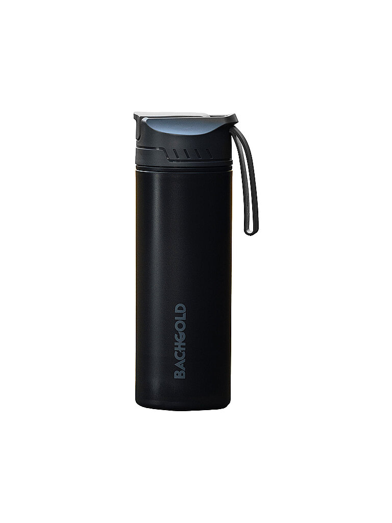 BACHGOLD Trinkflasche Selfpress Wasserfilter schwarz — Bild 2
