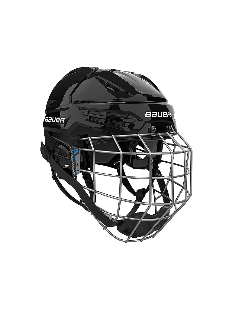BAUER Herren Eishockeyhelm Re-Akt 55 inkl. Gitter schwarz | 52-57CM