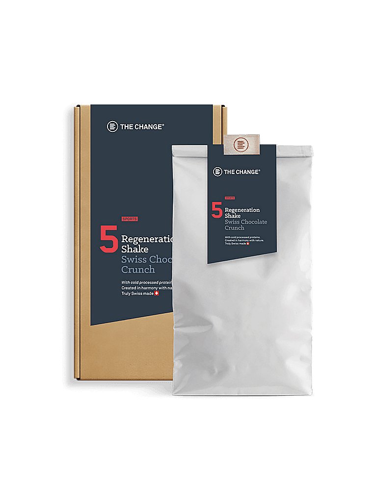BE THE CHANGE Regeneration Shake Swiss Chocolate Crunch 800g (20 Portionen) 999.00