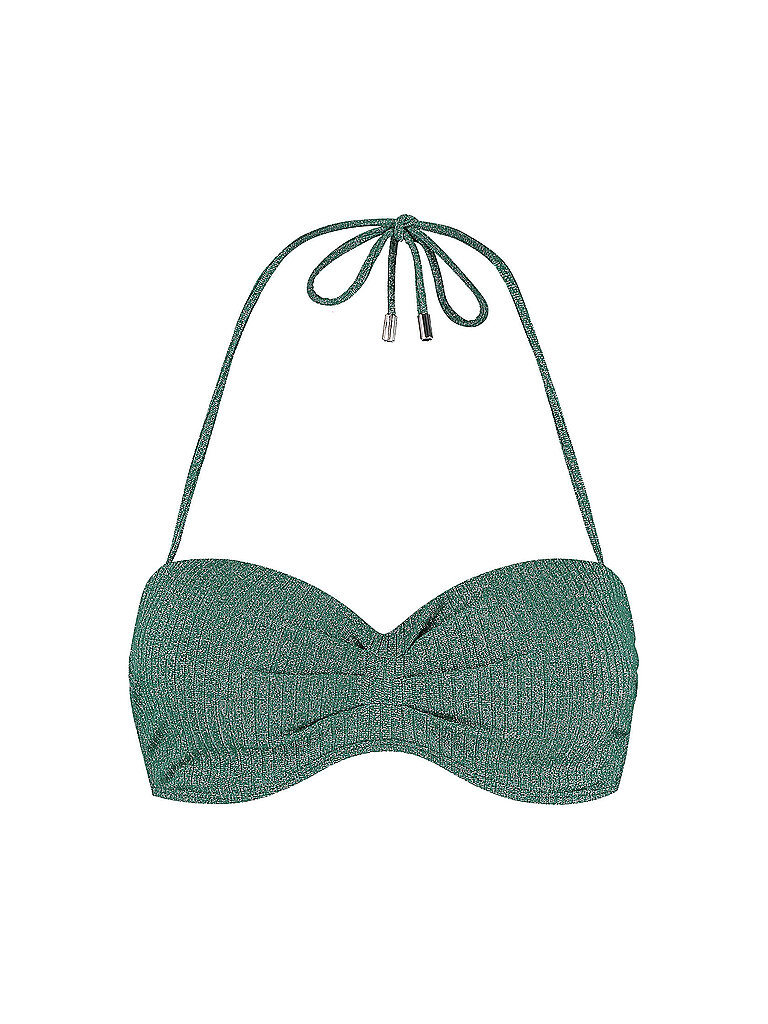 BEACHLIFE Damen Bikinioberteil Bandeau dunkelgrün | 42C