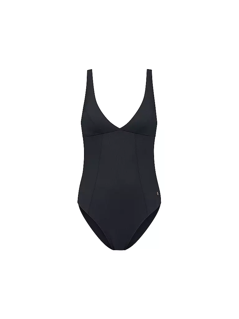 BEACHLIFE | Damen Badeanzug | schwarz