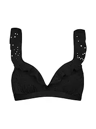 BEACHLIFE | Damen Bikinioberteil Black Embroidery | schwarz