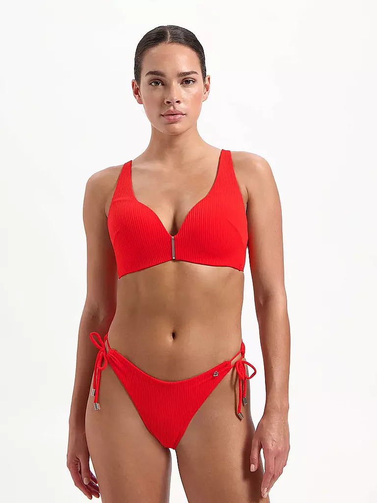 BEACHLIFE | Damen Bikinioberteil Fiery Red | rot