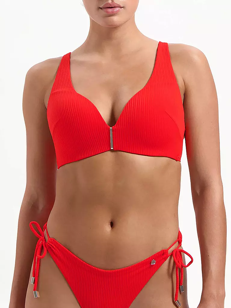 BEACHLIFE | Damen Bikinioberteil Fiery Red | rot