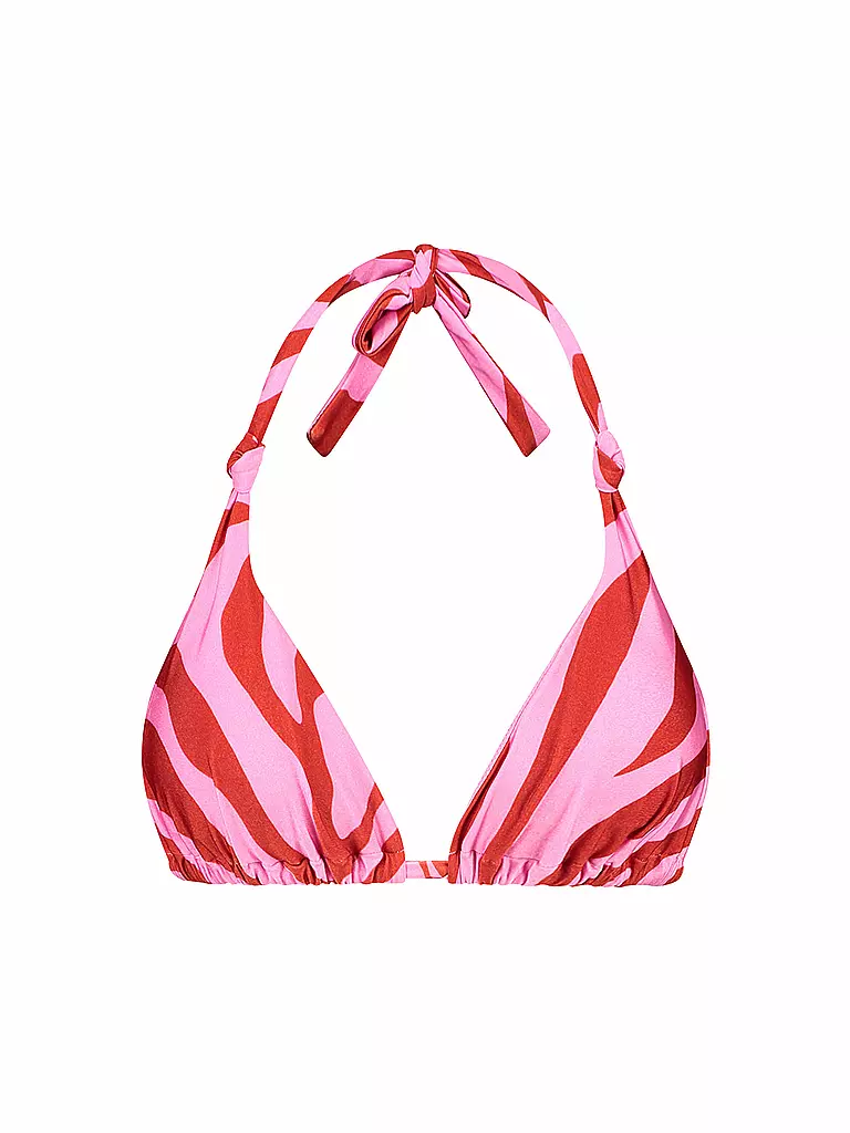 BEACHLIFE | Damen Bikinioberteil Pink Zebra | pink