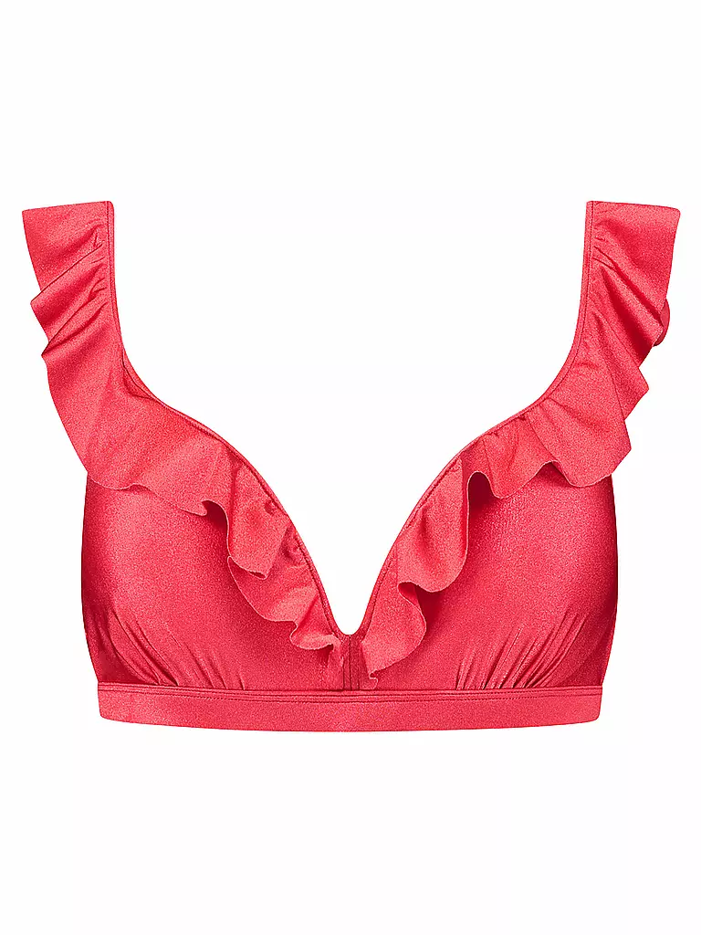 BEACHLIFE | Damen Bikinioberteil Red Shine | rot