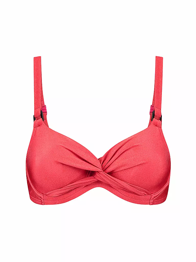 BEACHLIFE | Damen Bikinioberteil Red Shine | rot
