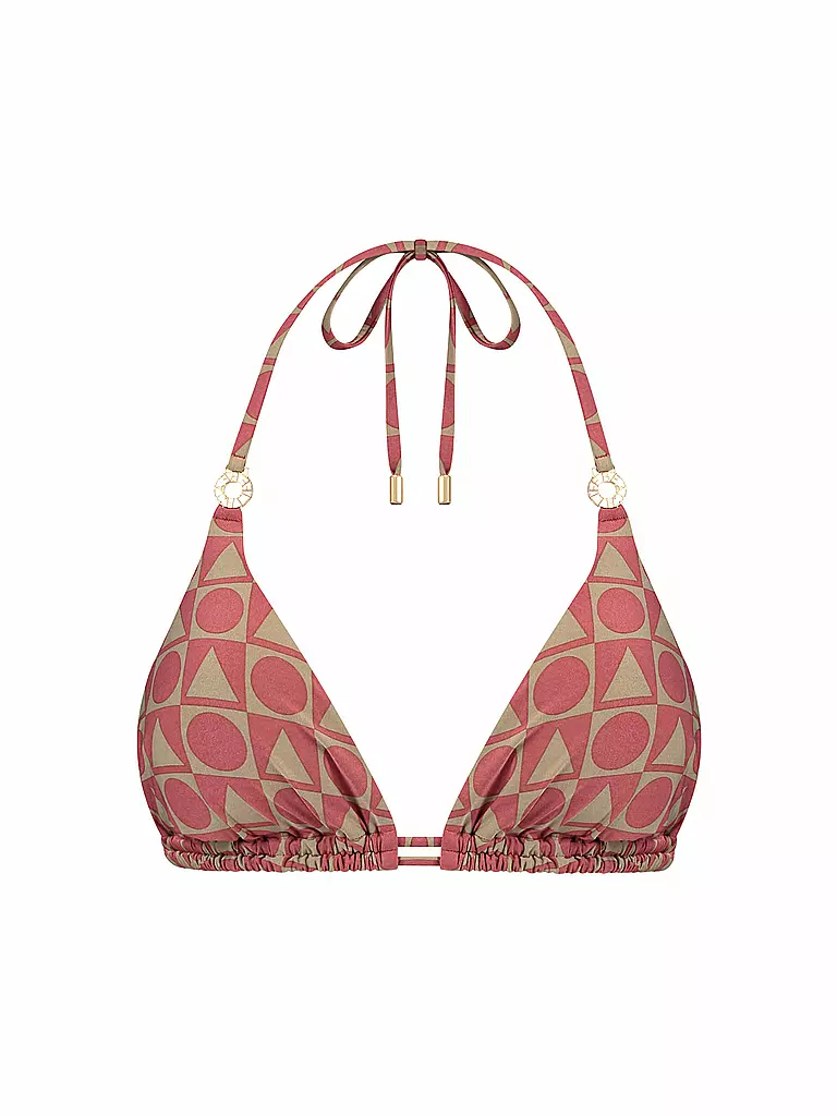 BEACHLIFE | Damen Bikinioberteil Rouge Graphics | dunkelrot