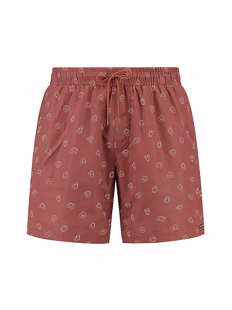 BEACHLIFE | Herren Badeshort | dunkelrot