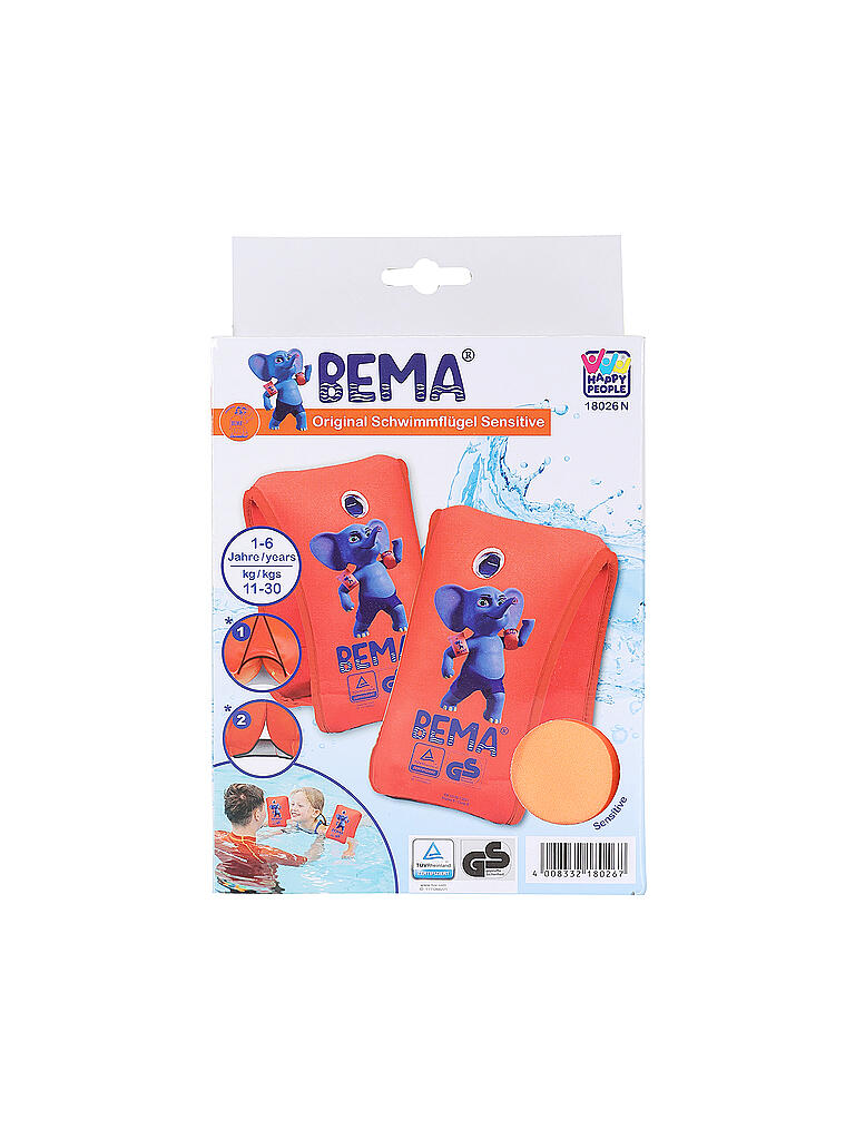 BEMA | Kinder Schwimmflügel Sensitive 1-6 Jahre | keine Farbe