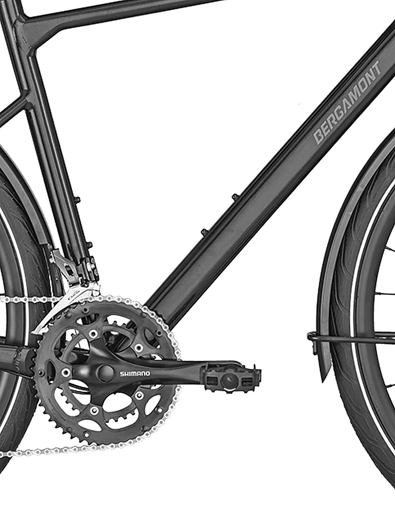 BERGAMONT | Herren Citybike Sweep 4 EQ | schwarz