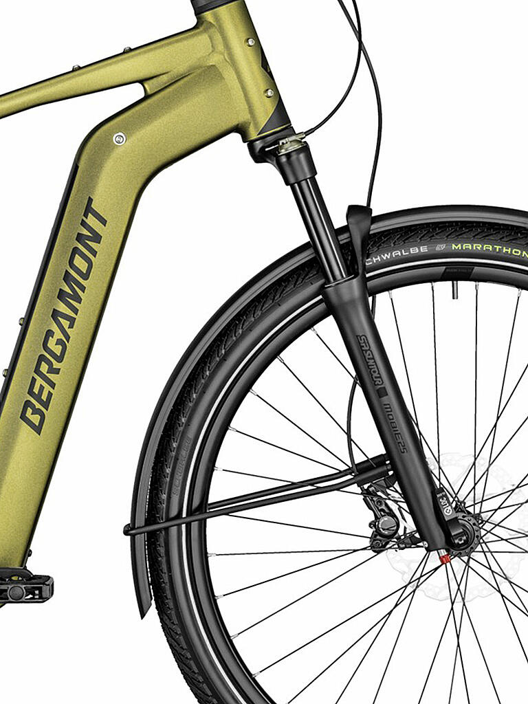 BERGAMONT | Herren E-Trekkingbike 28" E-Horizon Premium Pro Belt Gent 2022 | gold