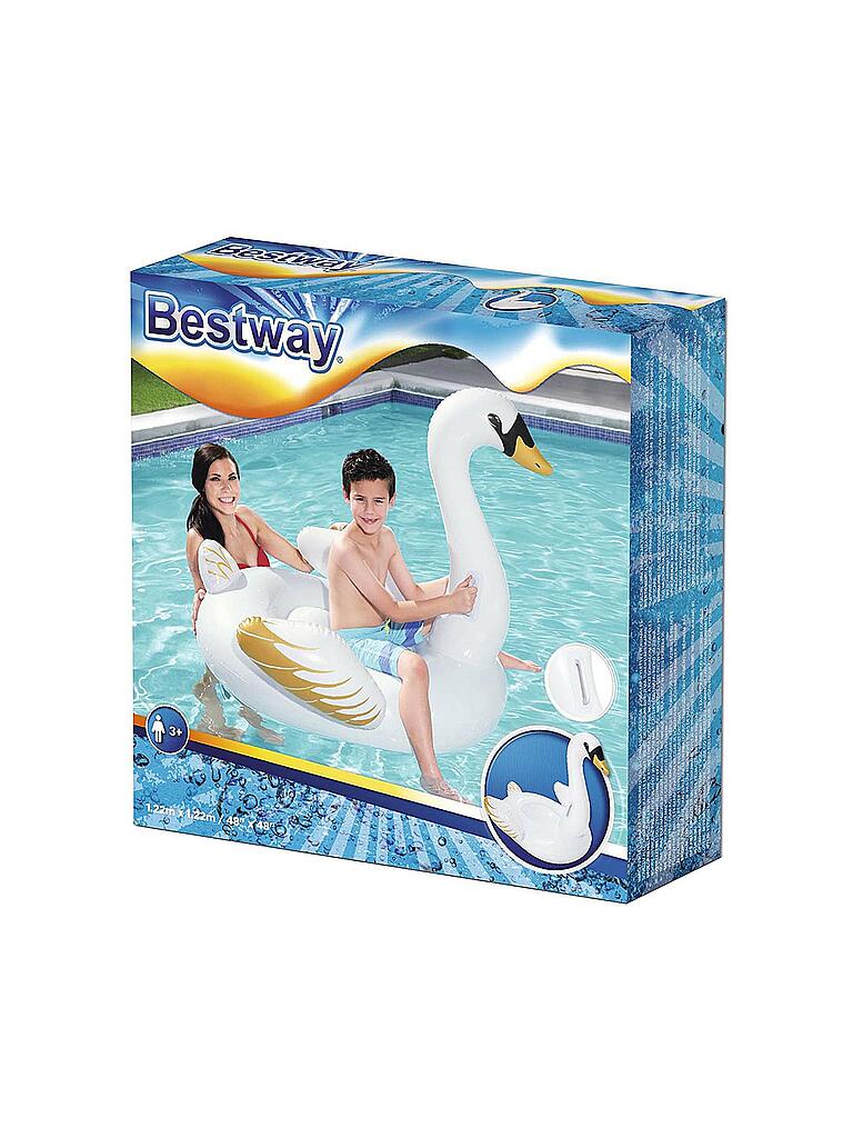 BESTWAY | Schwimmtier Schwan 169 x 169 cm | weiß