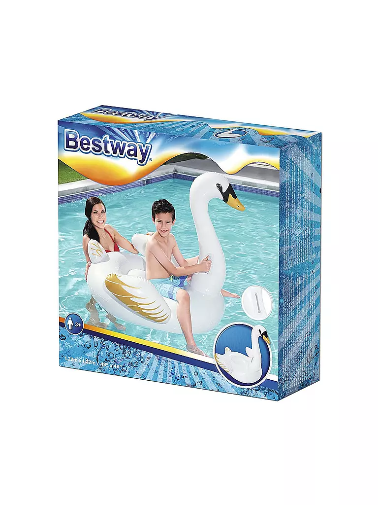 BESTWAY | Schwimmtier Schwan 169 x 169 cm | weiss