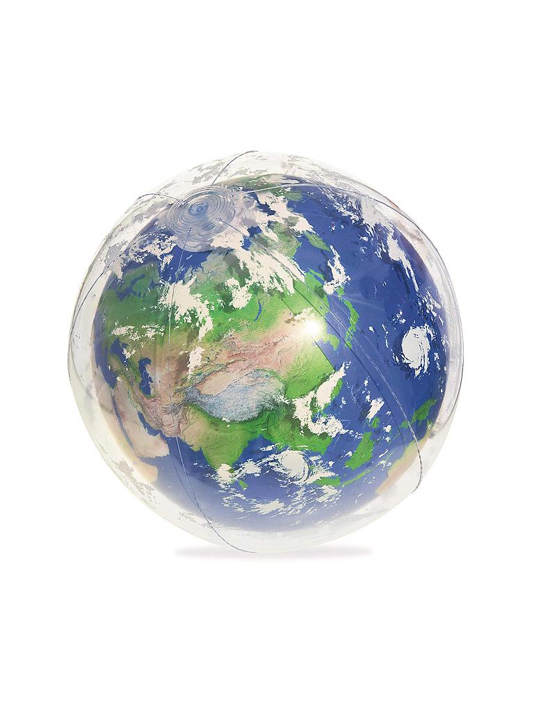 BESTWAY | Wasserball "Earth Glowball" mit LED-Licht 61 cm | bunt