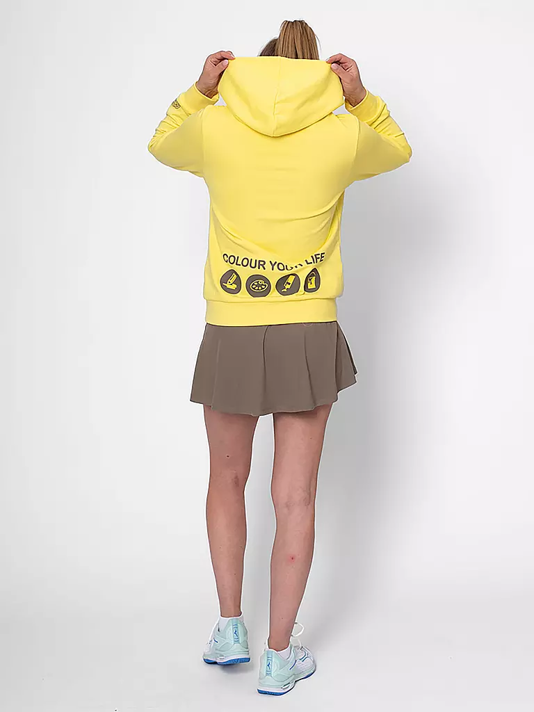 BIDI BADU | Damen Tennishoodie Spectrum | gelb