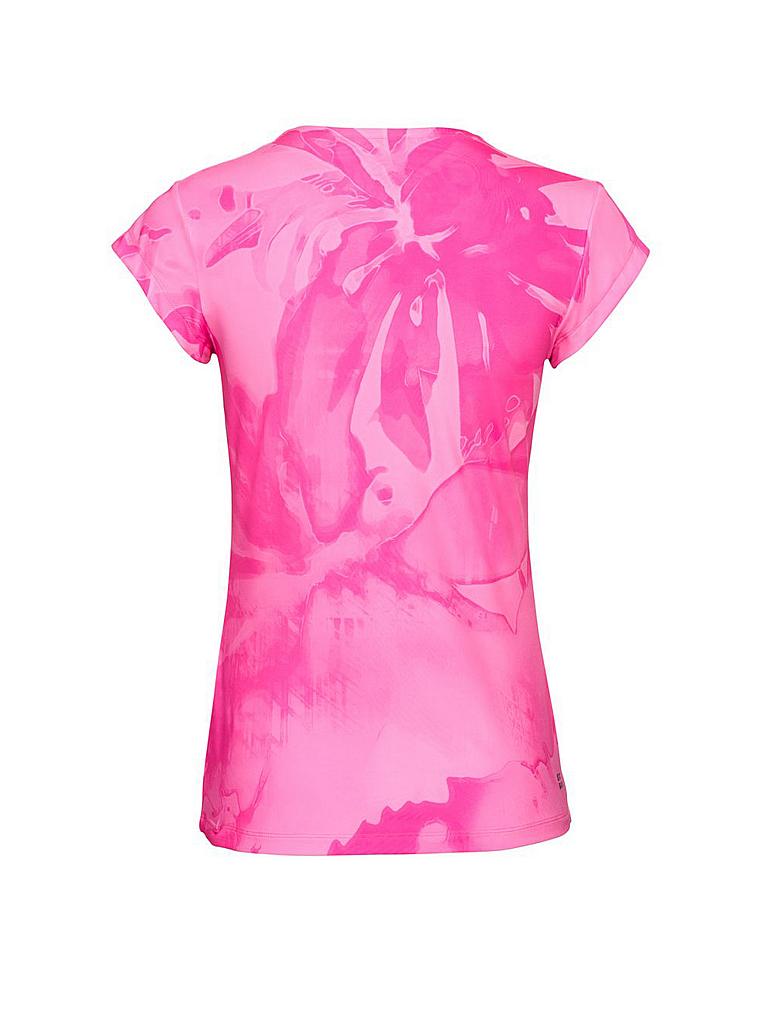 BIDI BADU | Damen Tennisshirt Bella 2.0 V-Neck | pink