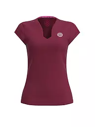 BIDI BADU | Damen Tennisshirt Pure Wild | dunkelrot