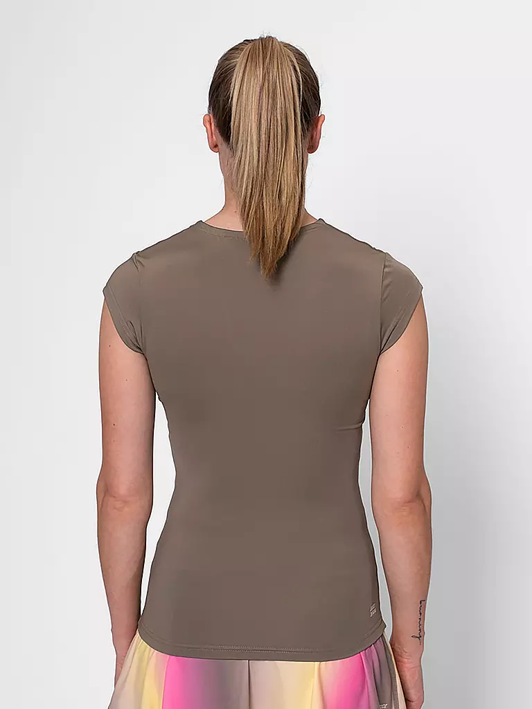 BIDI BADU | Damen Tennisshirt Spectrum  | camel
