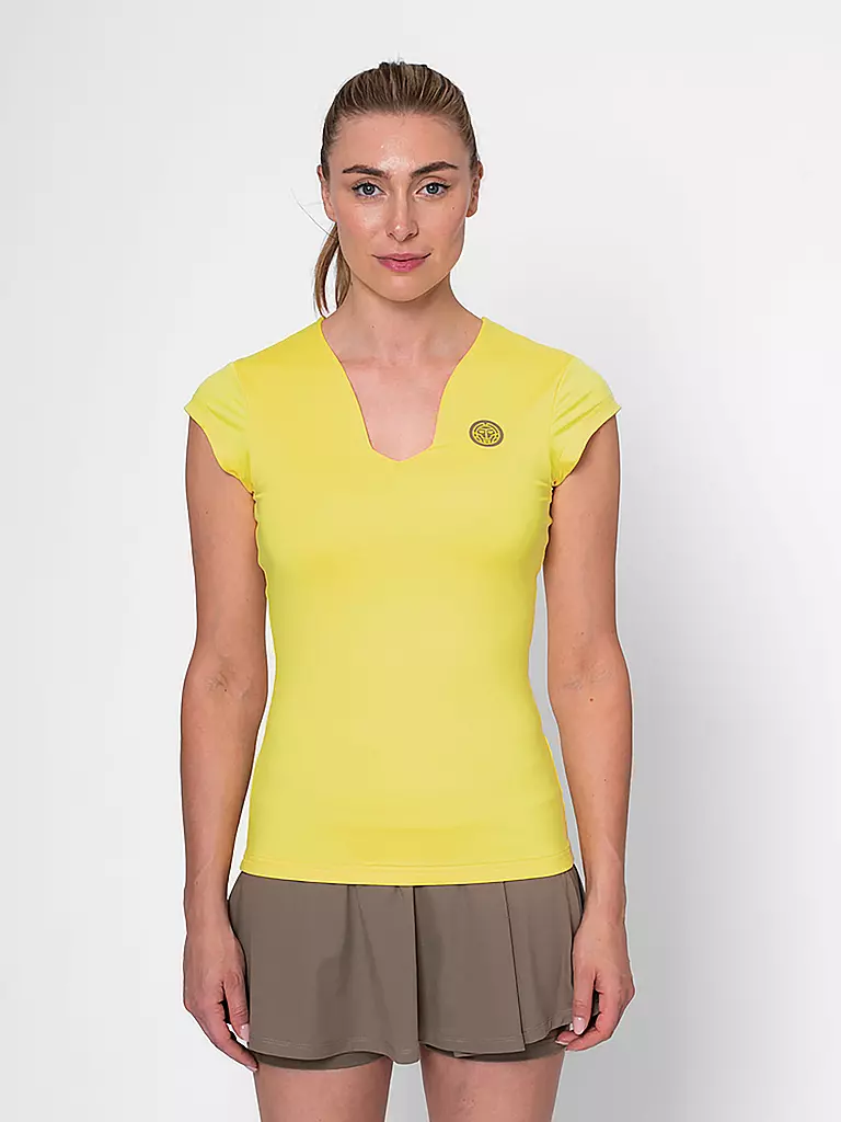 BIDI BADU | Damen Tennisshirt Spectrum | camel