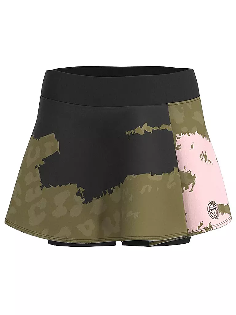 BIDI BADU | Damen Tennisskort Pure Wild Printed Wavy | olive