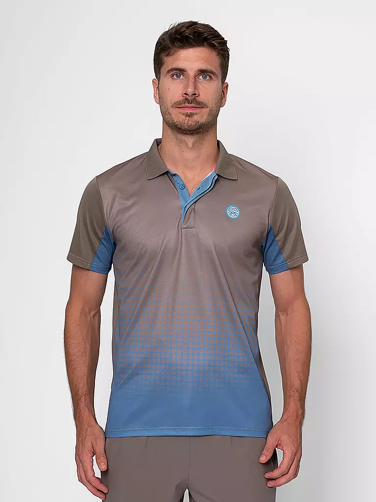 BIDI BADU | Herren Tennispolo Spectrum | camel