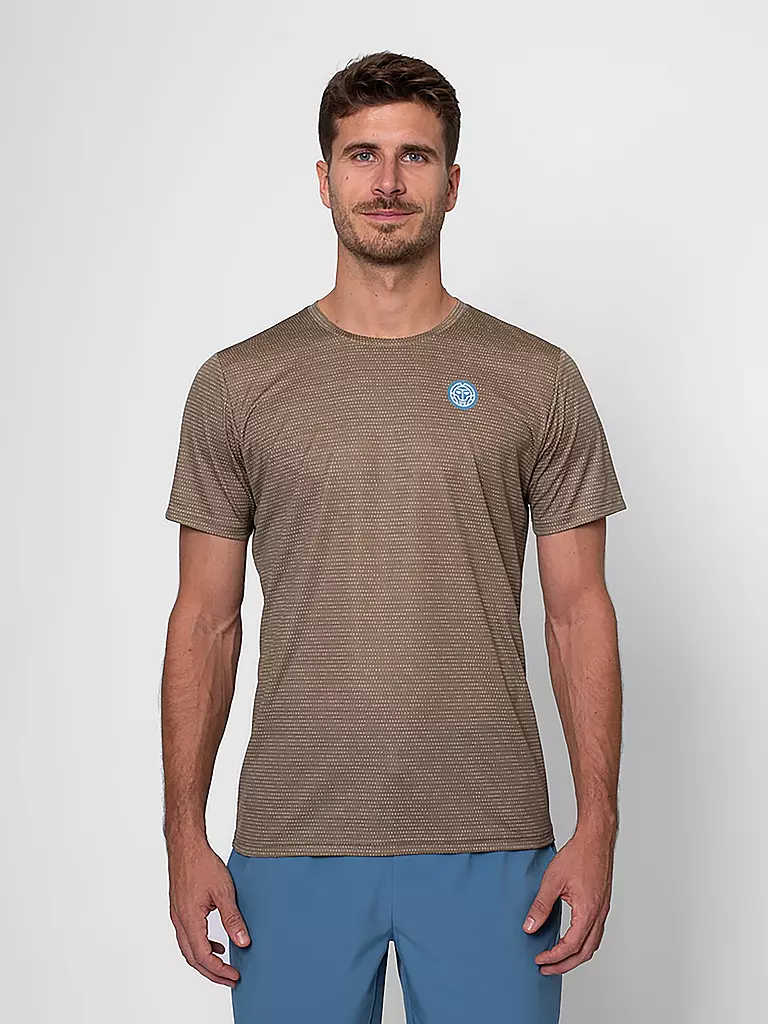 BIDI BADU | Herren Tennisshirt Spectrum | camel