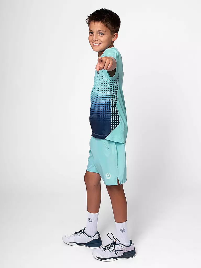 BIDI BADU | Jungen Tennisshirt Spectrum | blau