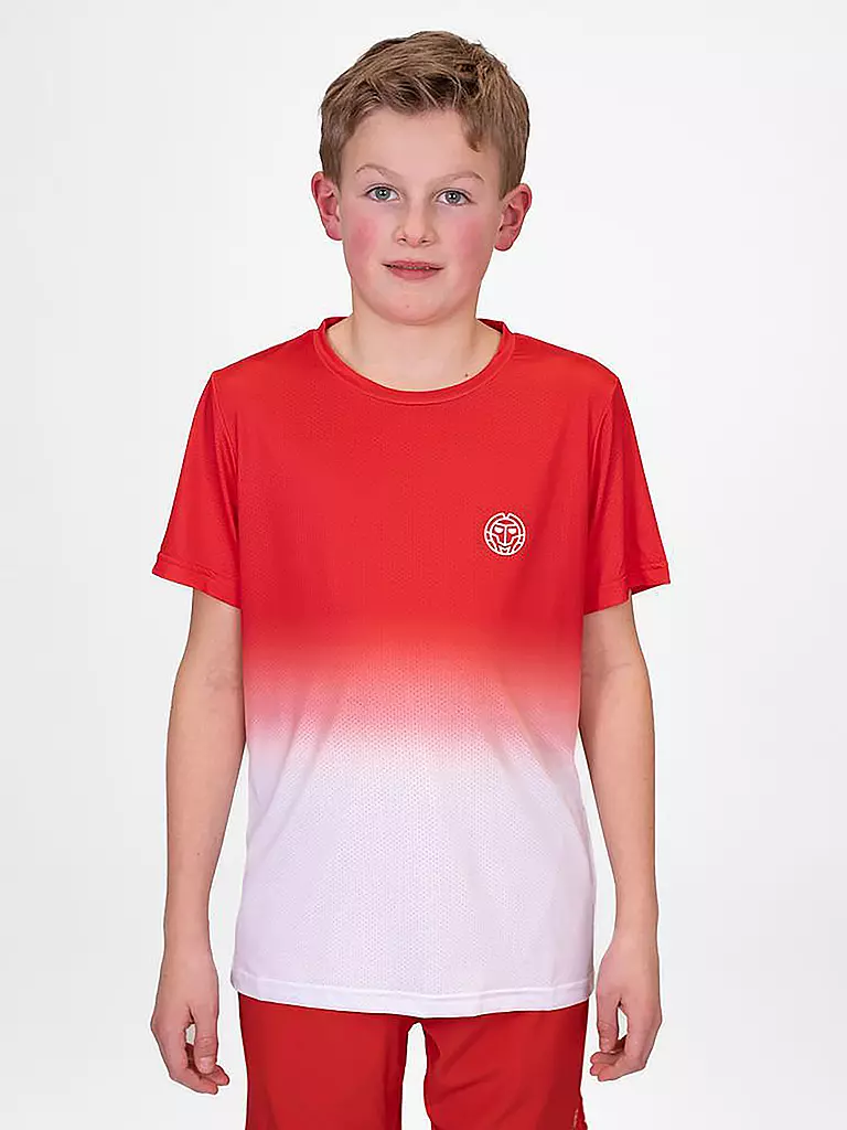 BIDI BADU | Kinder Tennisshirt Crew Gradiant JR | rot