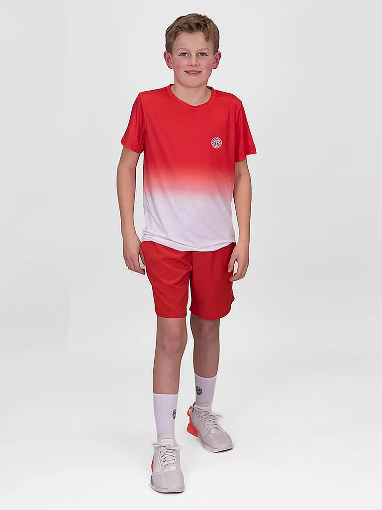 BIDI BADU | Kinder Tennisshirt Crew Gradiant JR | rot