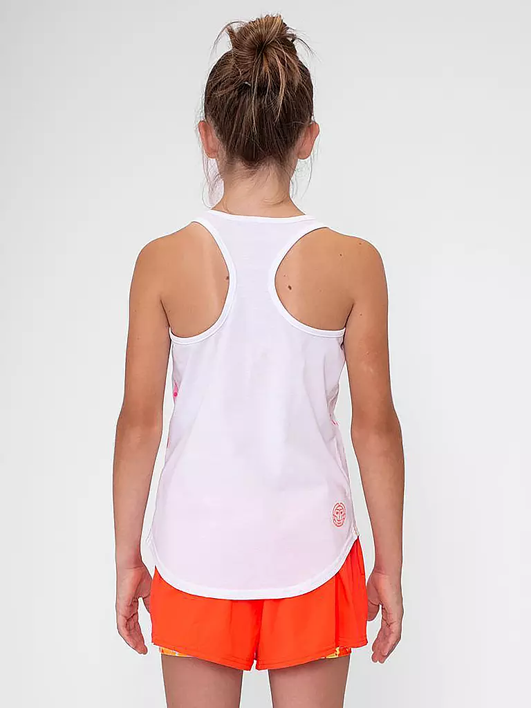 BIDI BADU | Mädchen Tennis Tanktop Wild Arts | weiss