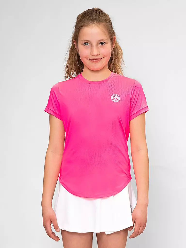 BIDI BADU | Mädchen Tennisshirt Crew | pink