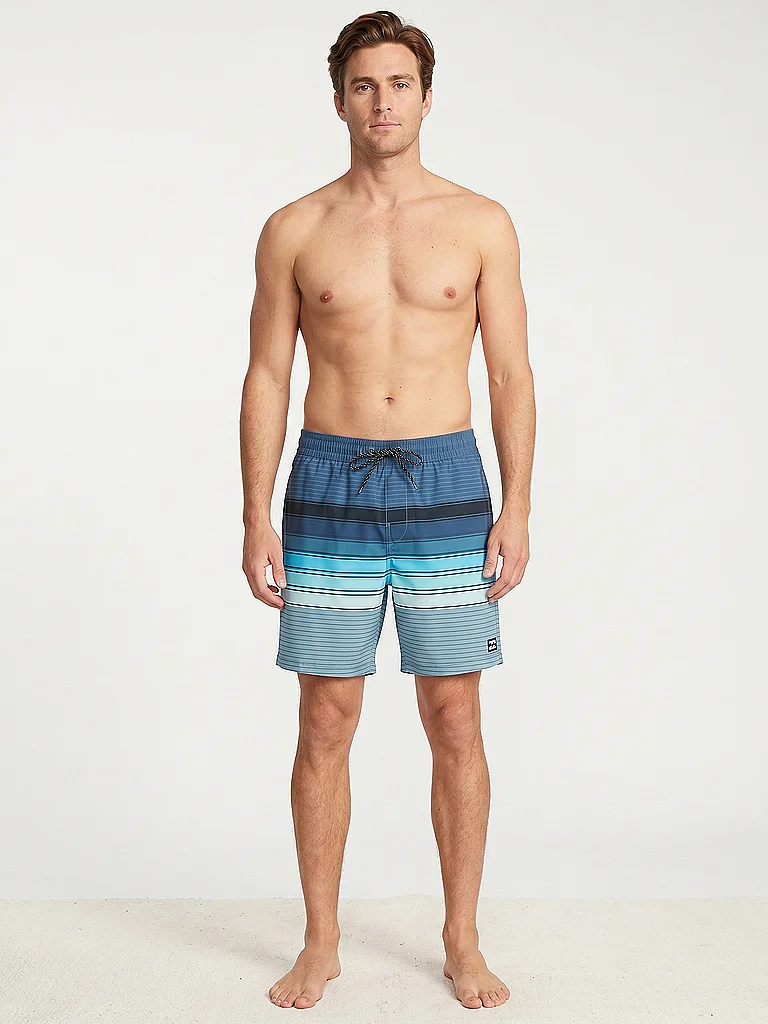 BILLABONG Herren Badeshorts All Day Stripe dunkelblau | L — Bild 3