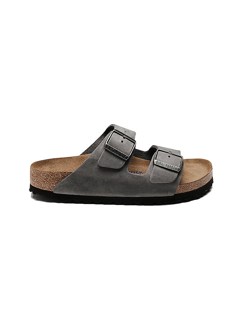 BIRKENSTOCK Herren Pantoletten Arizon Soft Footbed grau | 44