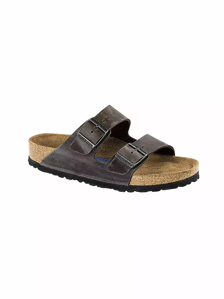 BIRKENSTOCK | Herren Pantoletten Arizon Soft Footbed | grau