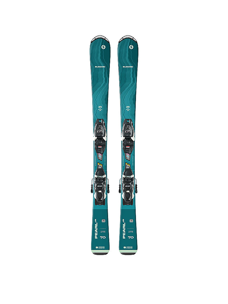 BLIZZARD | Kinderski Set Pearl JR (70-90) + FDT JR 4.5 22/23 | hellblau