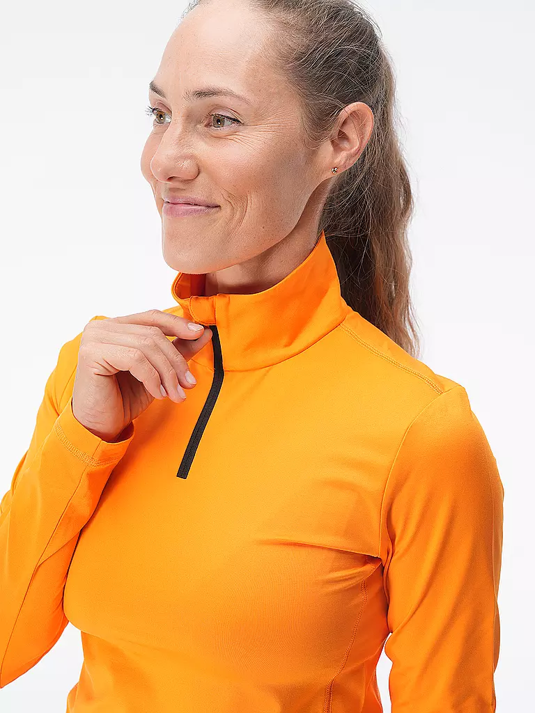 BOGNER FIRE+ICE | Damen Unterzieh Zipshirt Margo2 | orange