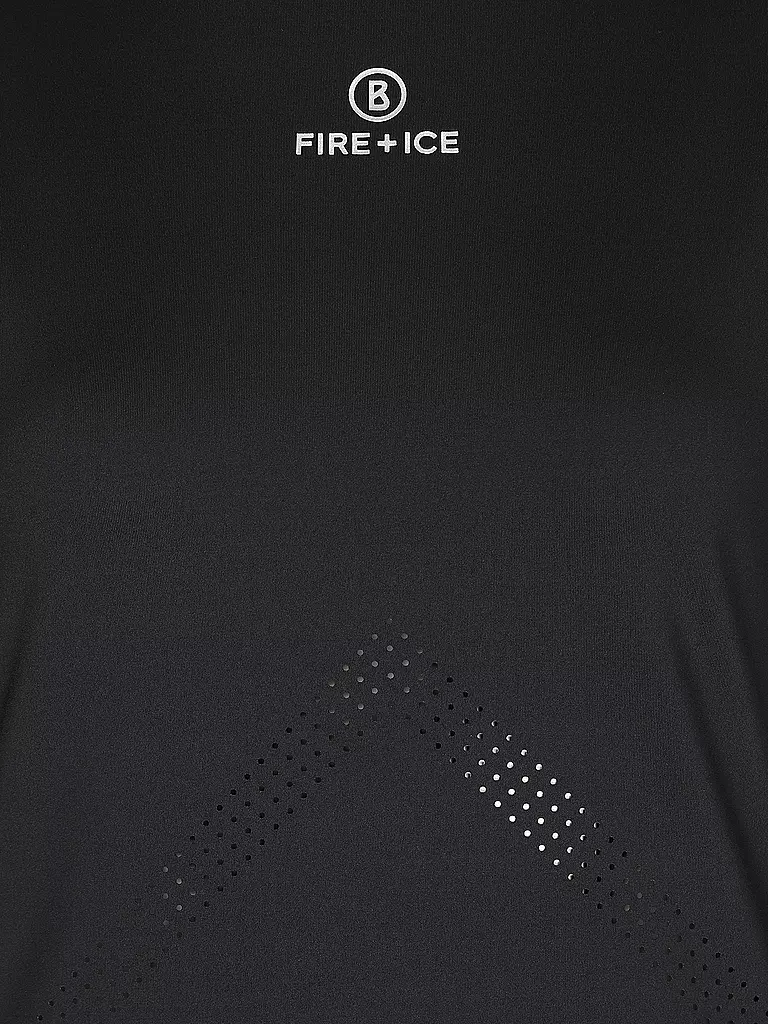 BOGNER FIRE+ICE | Damen Unterzieh Zipshirt Regan | schwarz
