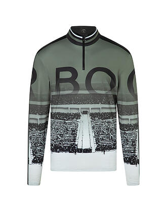 BOGNER | Sous-pull zippé homme Vert2