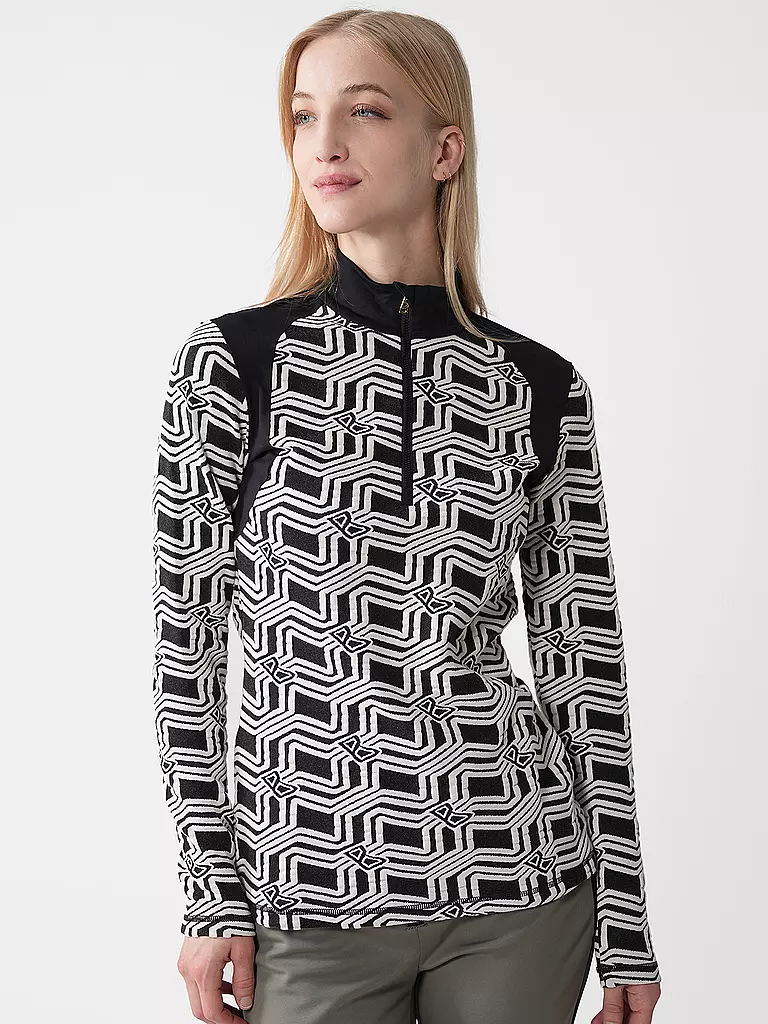 BOGNER | Damen Unterzieh Zipshirt Jordana | schwarz