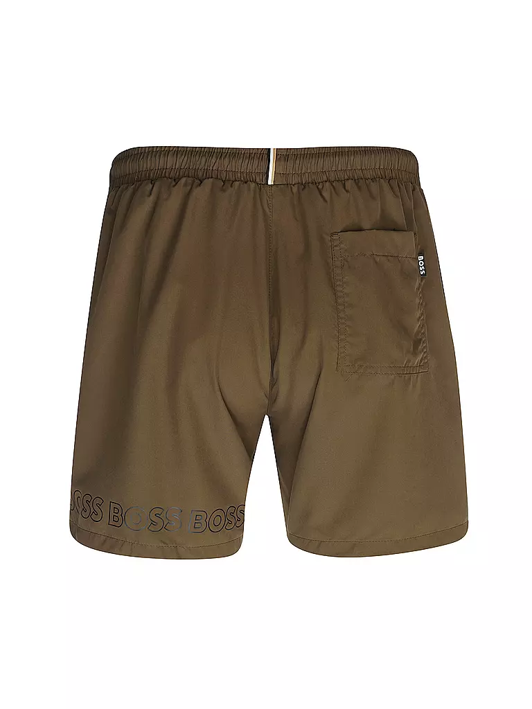 BOSS | Herren Badeshort Dolphin | olive