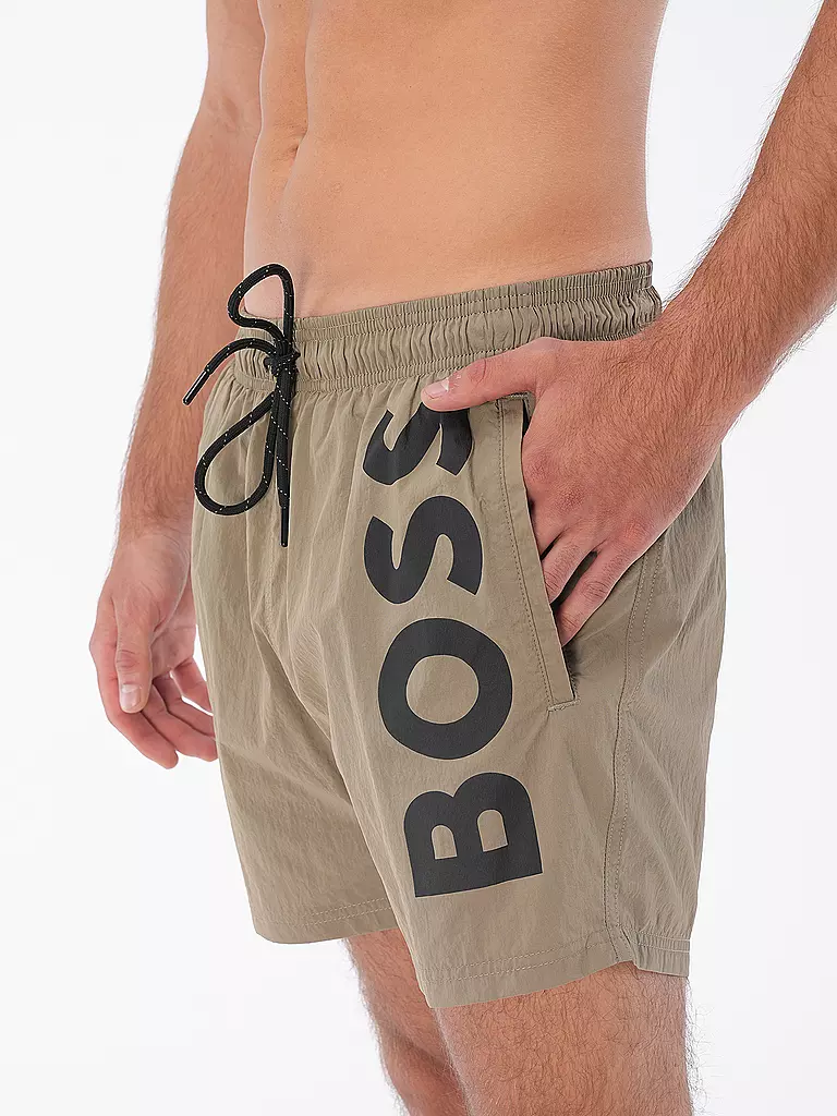 BOSS | Herren Badeshort Octopus | olive