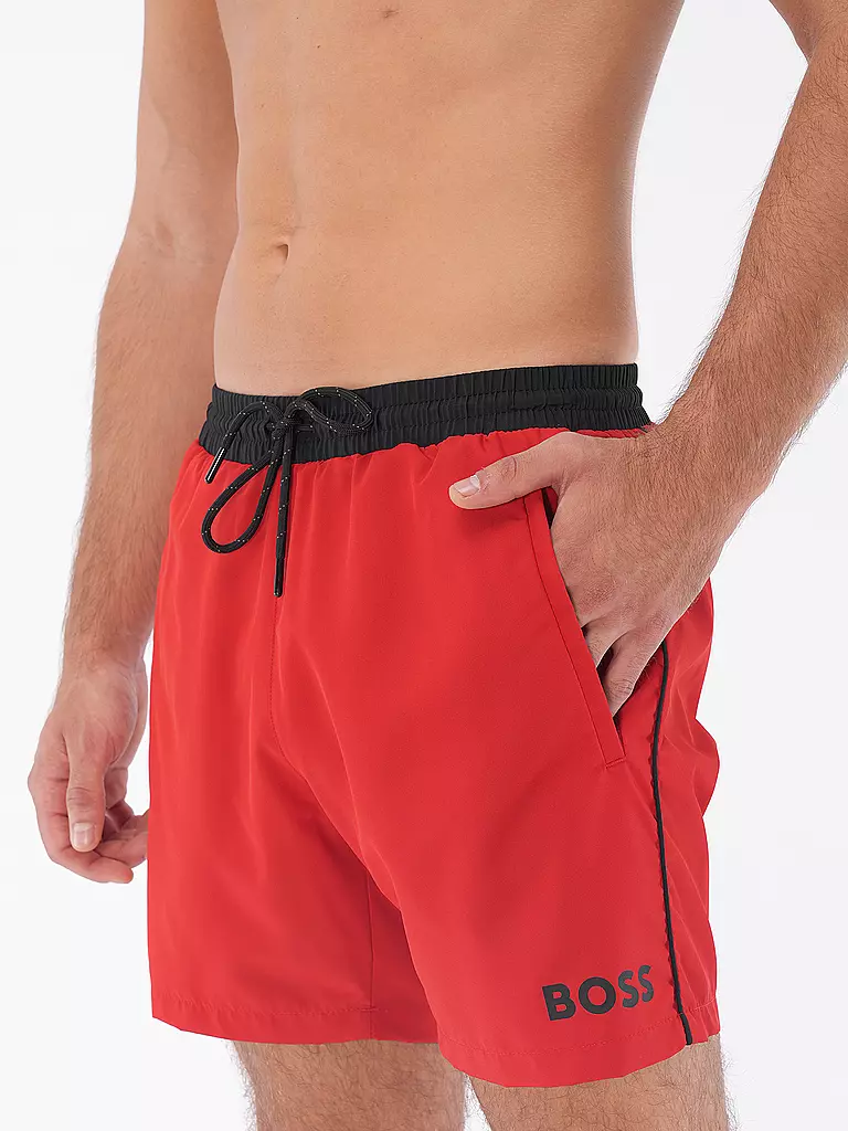BOSS | Herren Badeshort Starfish | rot