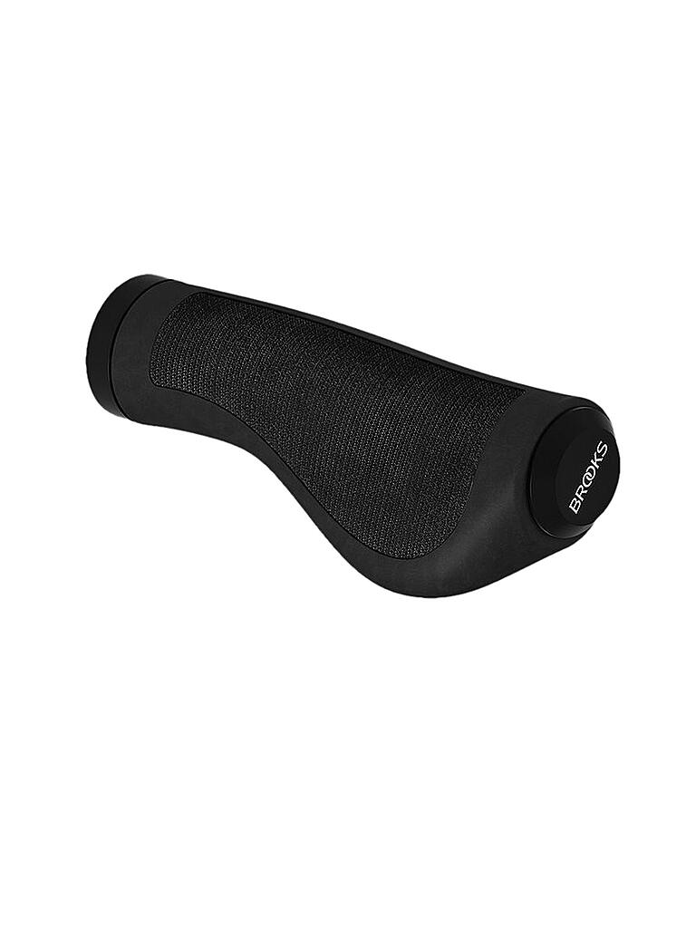 BROOKS ENGLAND | Fahrrad Lenkergriffe Ergonomic Rubber Grips | schwarz