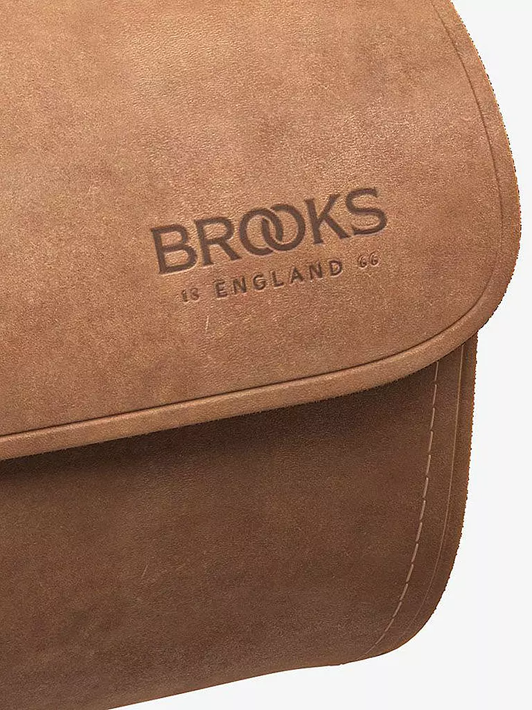 BROOKS ENGLAND | Fahrrad Werkzeugtasche Challenge Leather Dark Tan | beige
