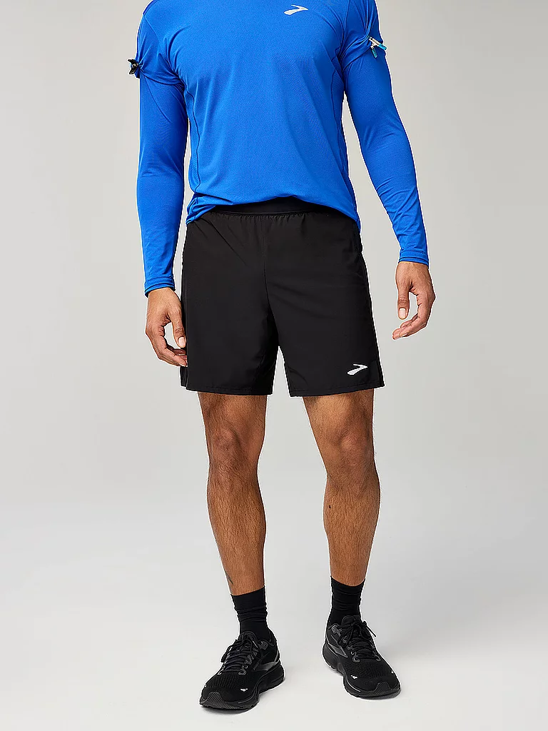 BROOKS Herren Laufshorts Journey 7 schwarz | L — Bild 3