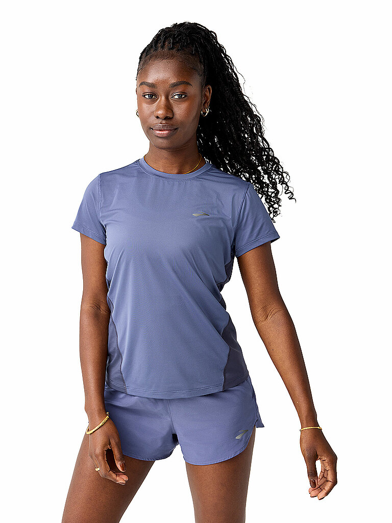 BROOKS Damen Laufshirt Sprint Free dunkelblau | L — Bild 2