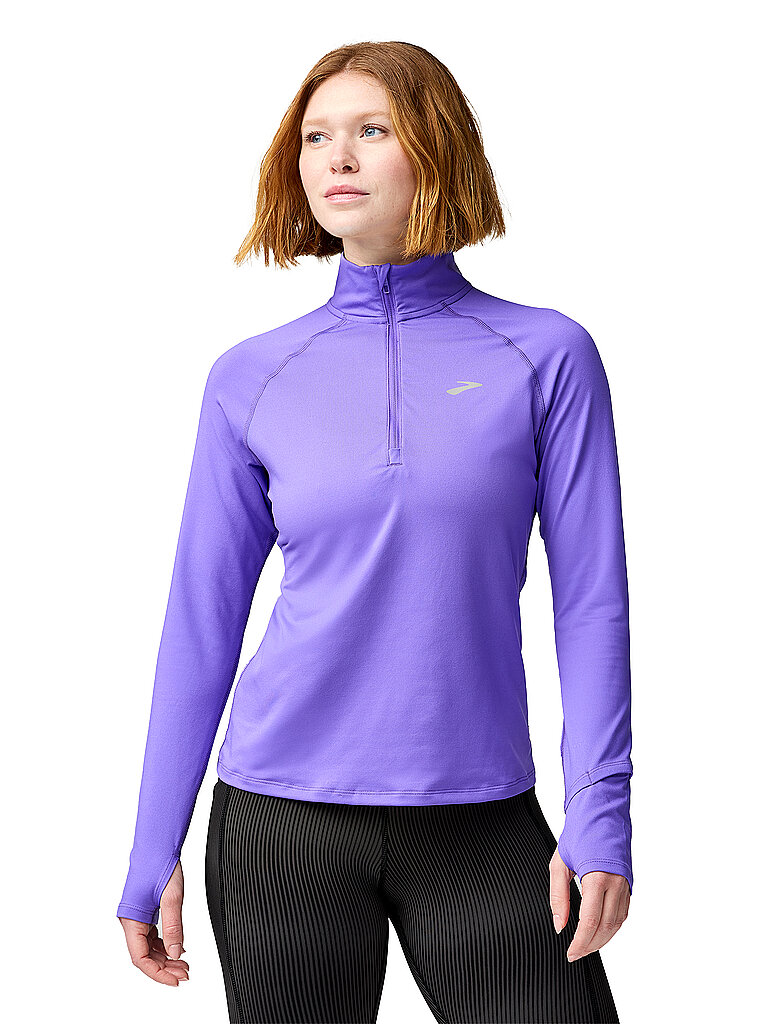 BROOKS Damen Lauf Zipshirt Dash 3.0  lila | S